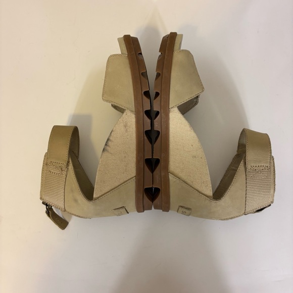Sorel Women's Cream Wedge Sandals - Picture 4 of 8